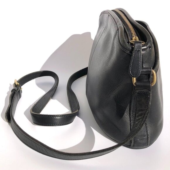 Vintage 90s Coach Anderson 9976 Crossbody Leather Bag Purse Black Shoulder Strap - Picture 6 of 16
